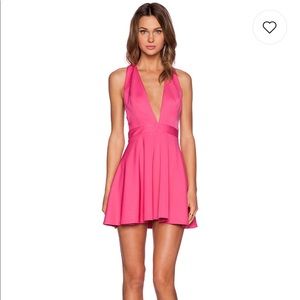 Hot Pink x Naven Twins Te Amo Fit & Flare Dress